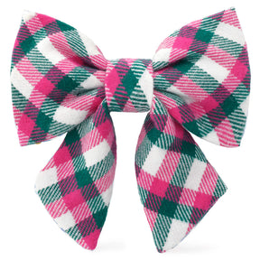 Dog Bow Lady Callie Plaid Flannel