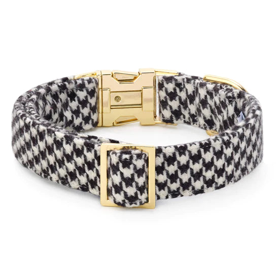 Dog Collar Houndstooth Flannel