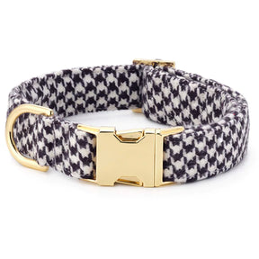 Dog Collar Houndstooth Flannel