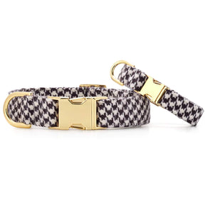 Dog Collar Houndstooth Flannel