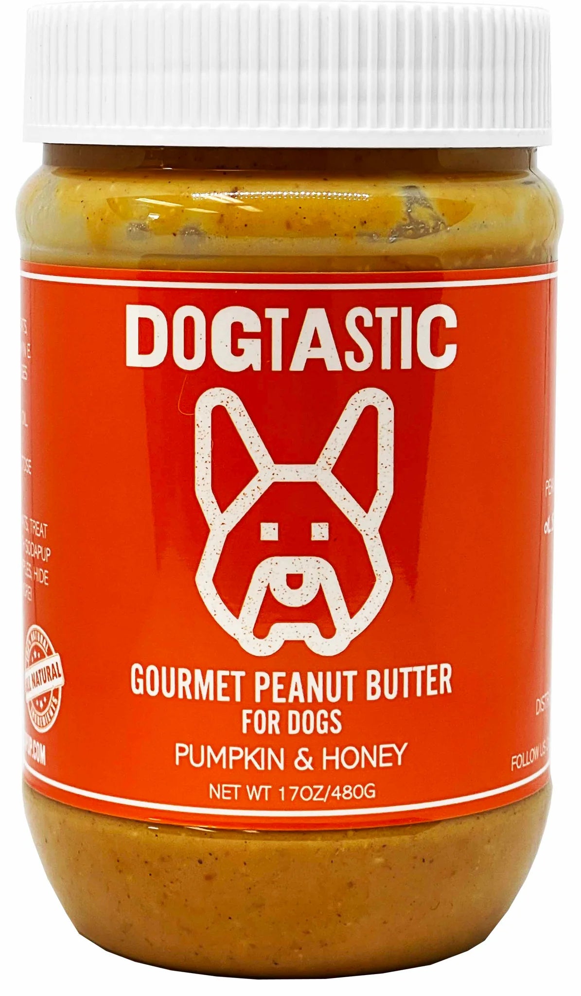 Dogtastic Gourmet Peanut Butter, Pumpkin, Honey for Dogs