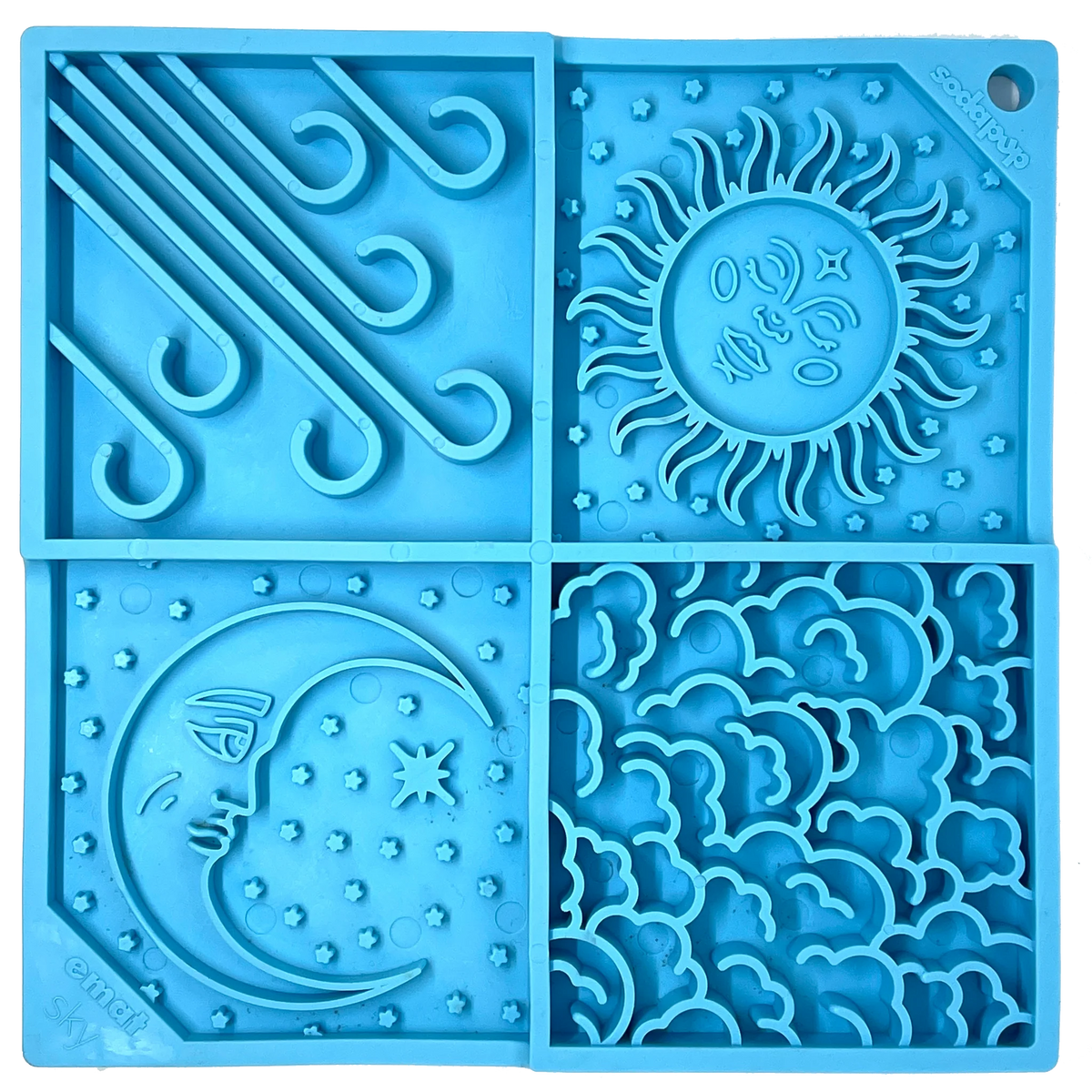 Enrichment Dog Tray Lick Mat - Sky Design