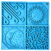 Enrichment Dog Tray Lick Mat - Sky Design