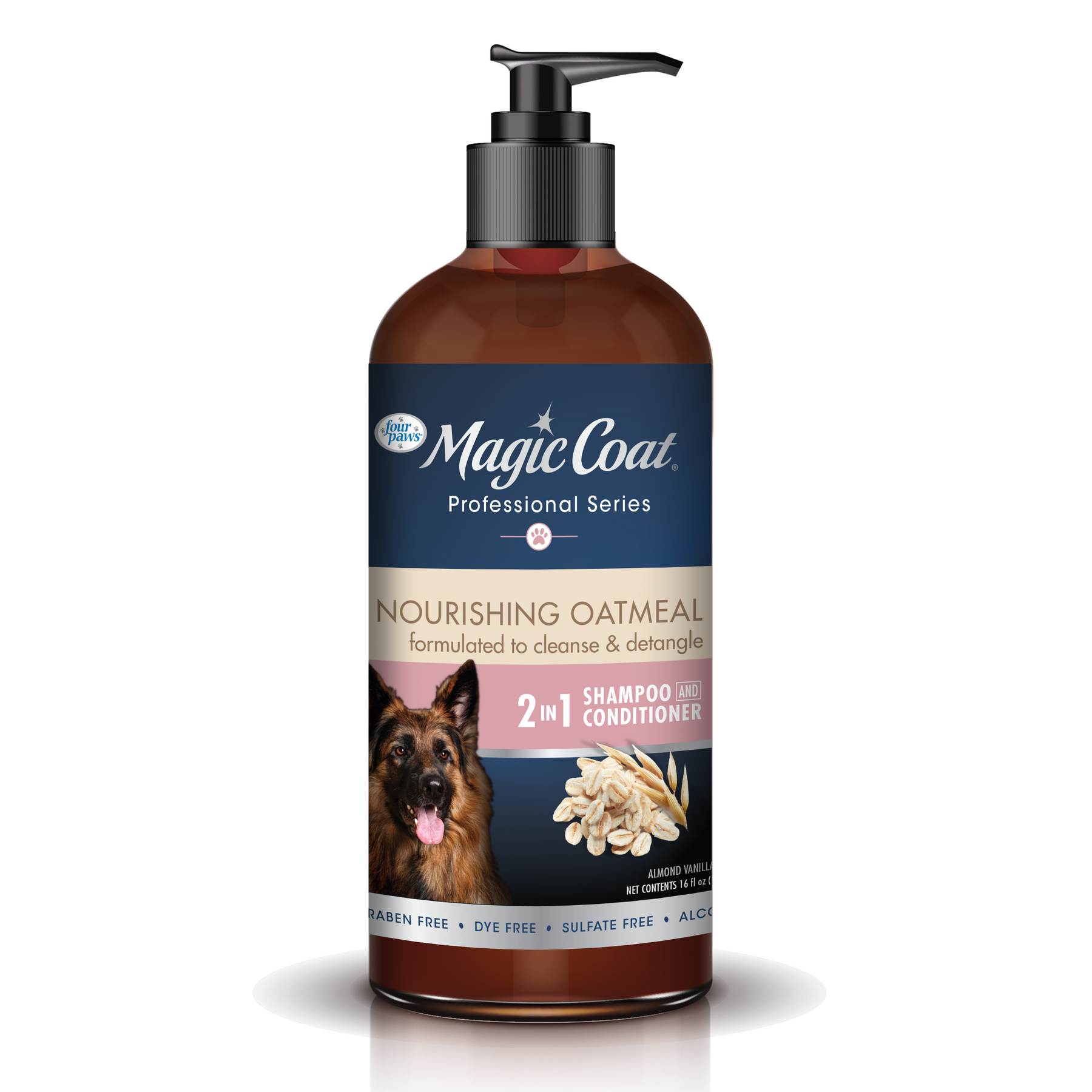 Professional Series Nourishing Oatmeal 2 in 1 Dog Shampoo 16oz.