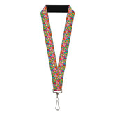 Buckle Down - Lanyard The Powerpuff Girls Flower Power Collage Multi