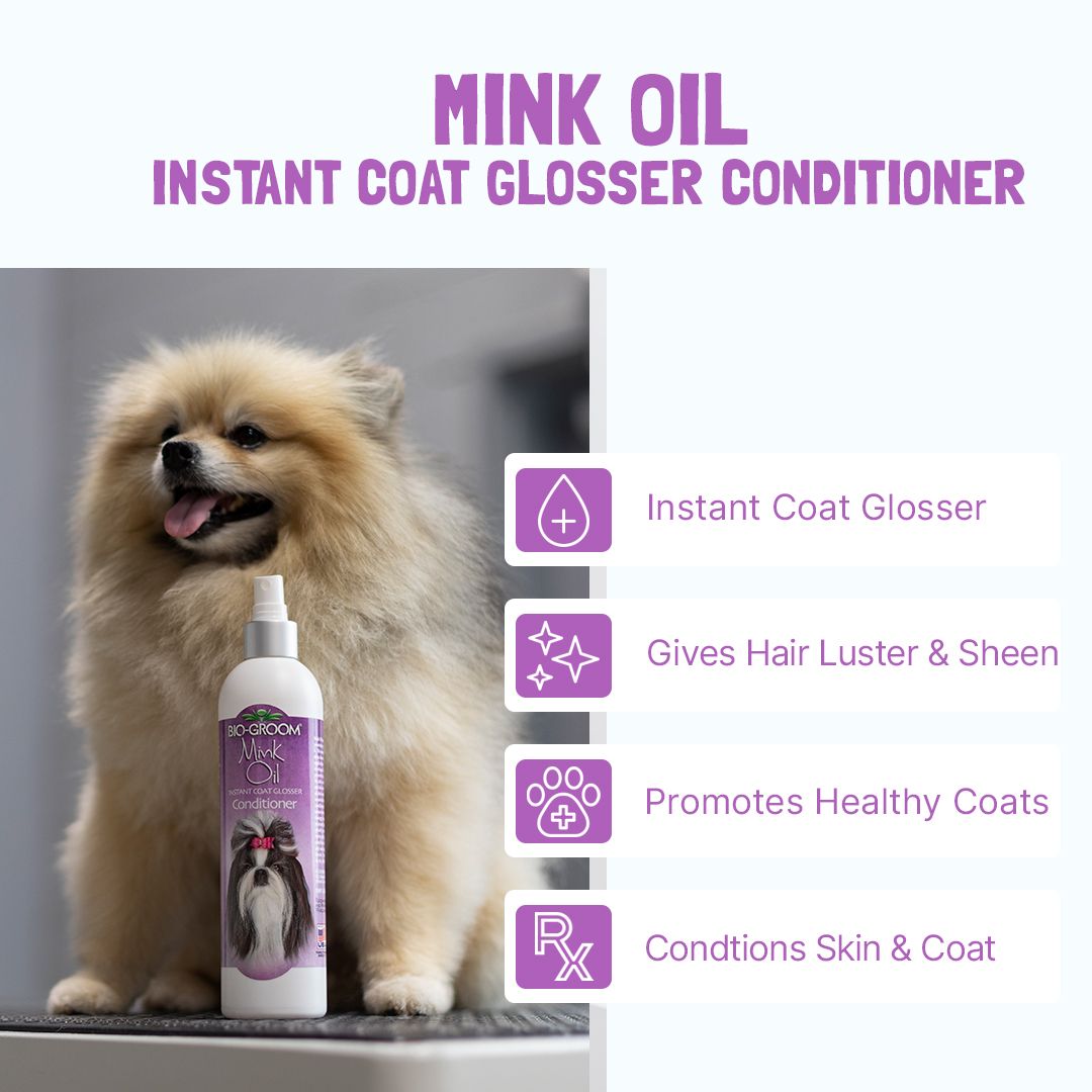 Bio-groom - Mink-Oil Instant Coat Glosser Dog Conditioner Spray