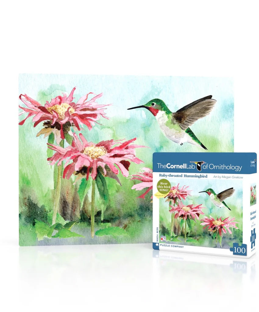 New York Puzzle Co. - Ruby-throated Hummingbird