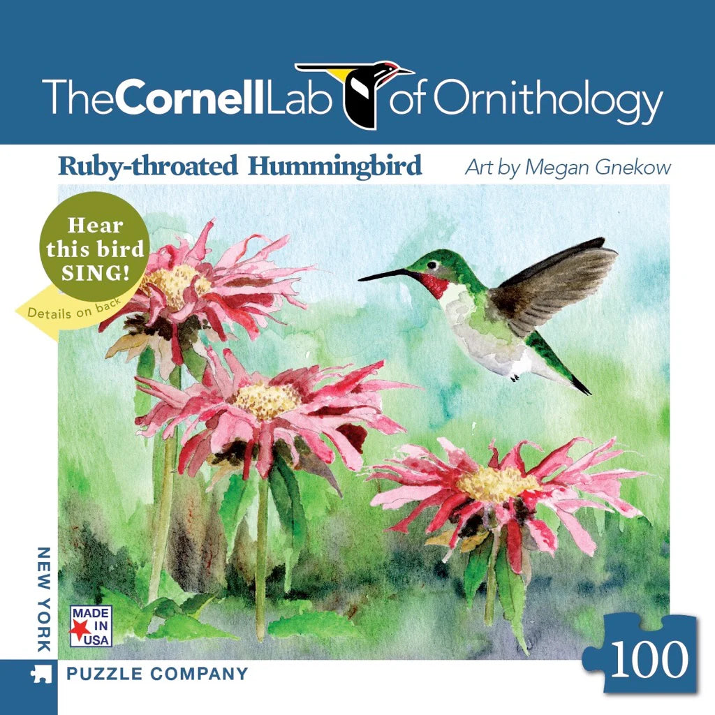 New York Puzzle Co. - Ruby-throated Hummingbird