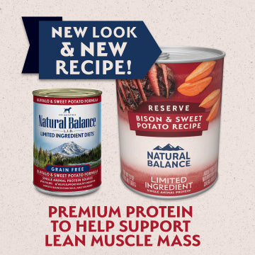 Natural Balance - Reserve Bision & Sweet Potato LID Dog Cans