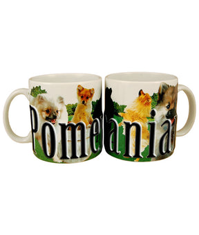 Pomeranian Color Relief Mug