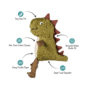 Petshop by Fringe Studio - Small Arms, Big Heart Dinosaur Dog Toy