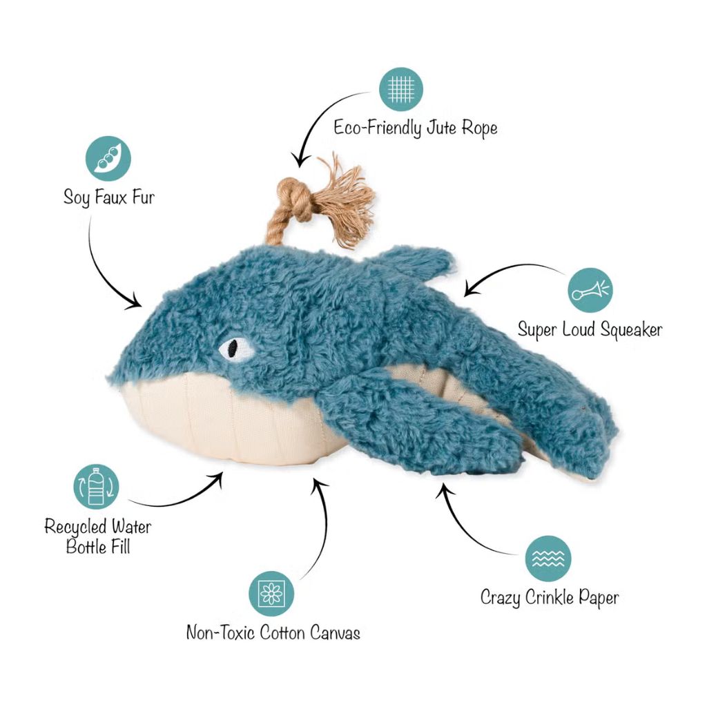 Petshop by Fringe Studio - Oh Whale Dog Toy