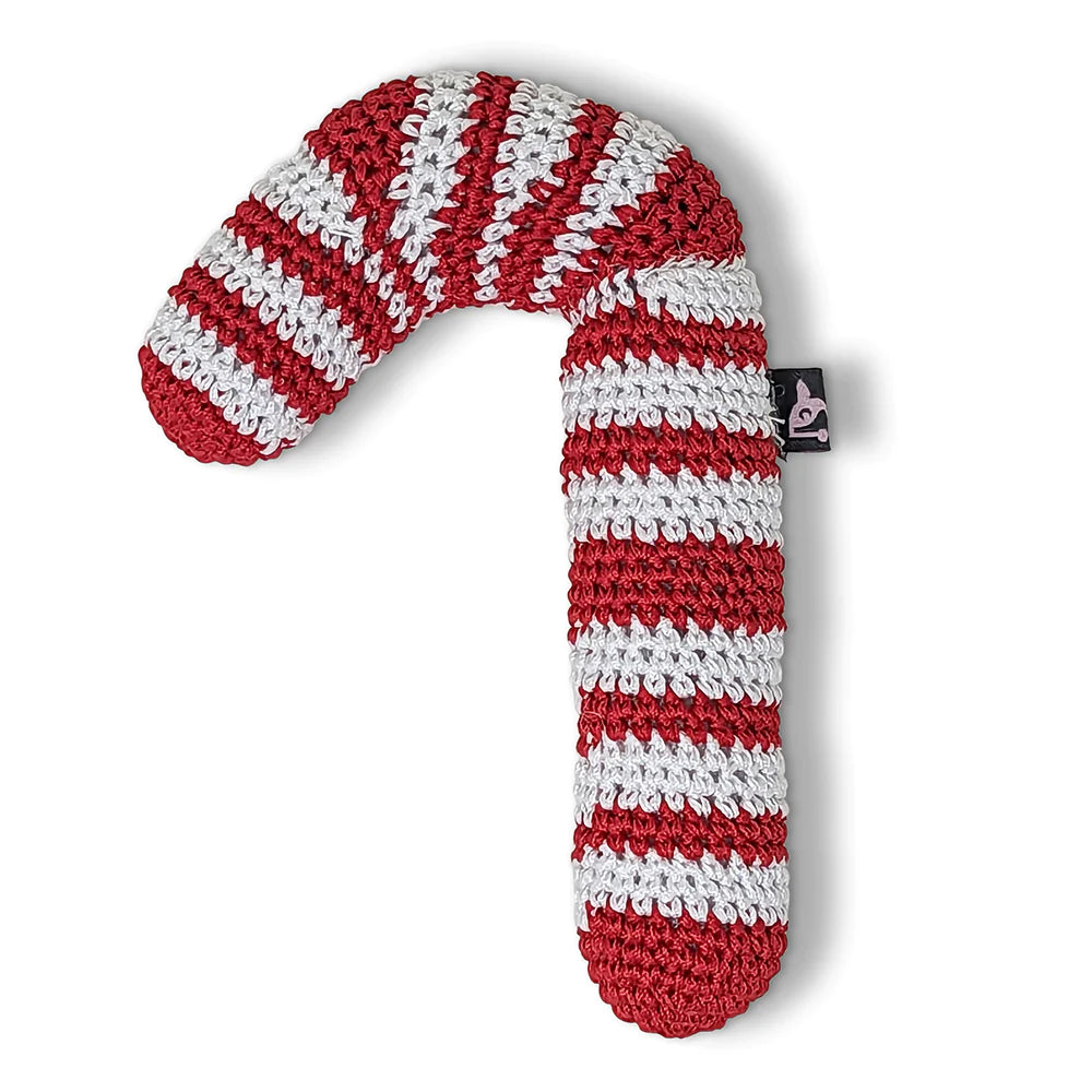 Dogo Pet -  Crochet Candy Cane Toy