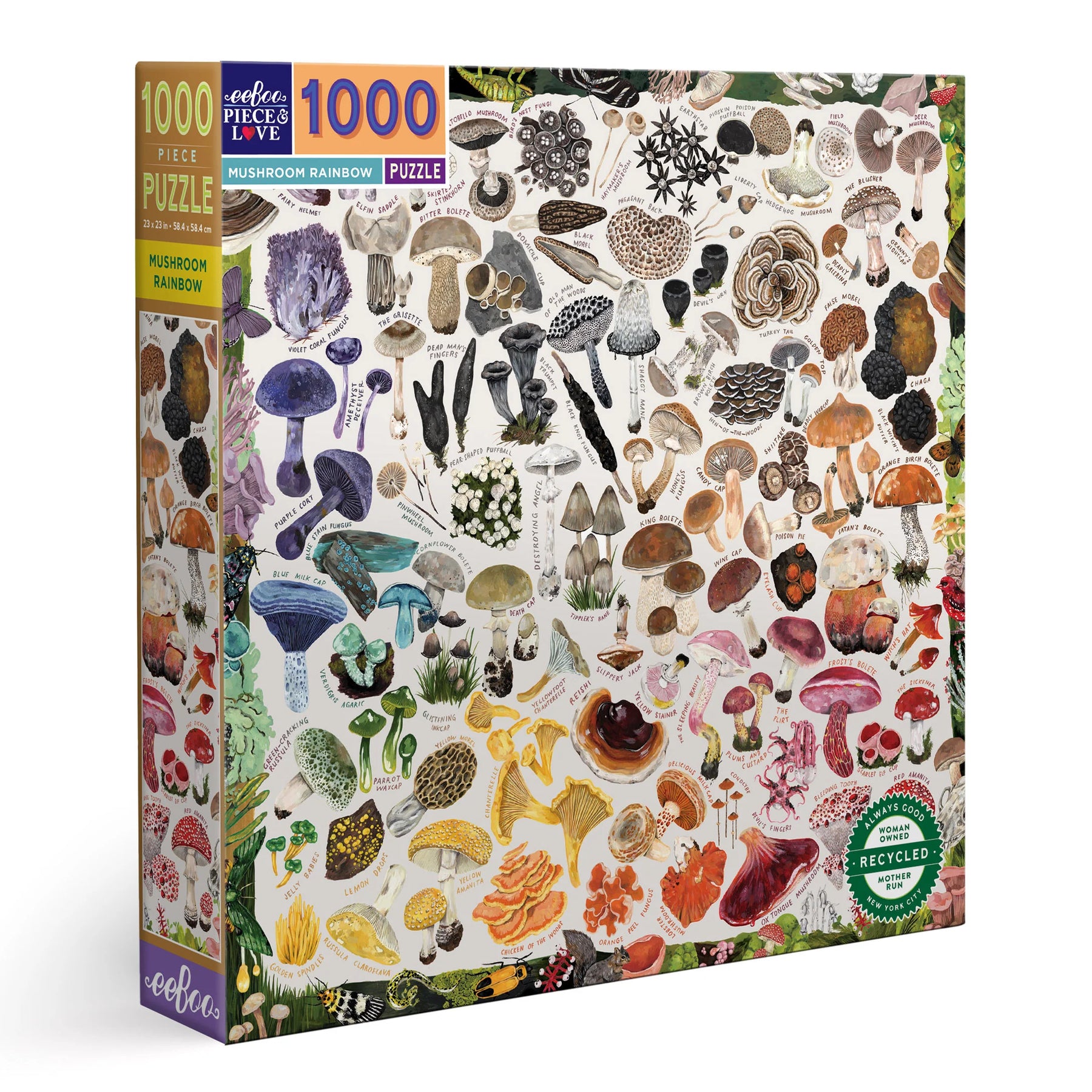 Mushroom Rainbow 1000 Piece Puzzle