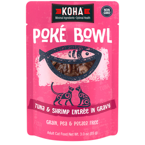 KOHA - Poké Bowl Tuna & Shrimp Entrée in Gravy for Cats