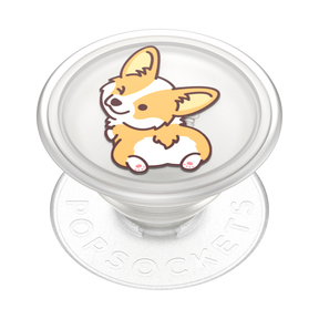 PopGrip Tranlucent Cheeky Corgi