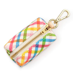 Waste Bag Dispenser - Rainbow Gingham