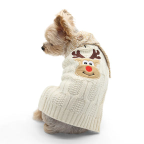 Dogo Pet - Reindeer Scarf Sweater