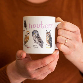 Mug Hooters Bird Pun Owl Fowl Language