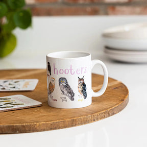 Mug Hooters Bird Pun Owl Fowl Language