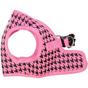 Step-In Harness Pink Houndstooth