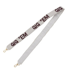 Collegiate Beaded Strap - Texas A&M University / Gig 'Em