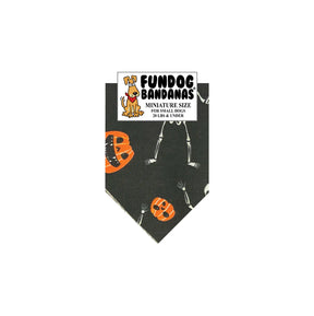 Dog Bandana Skeletons/Pumpkins