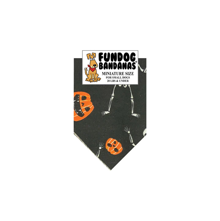 Dog Bandana Skeletons/Pumpkins