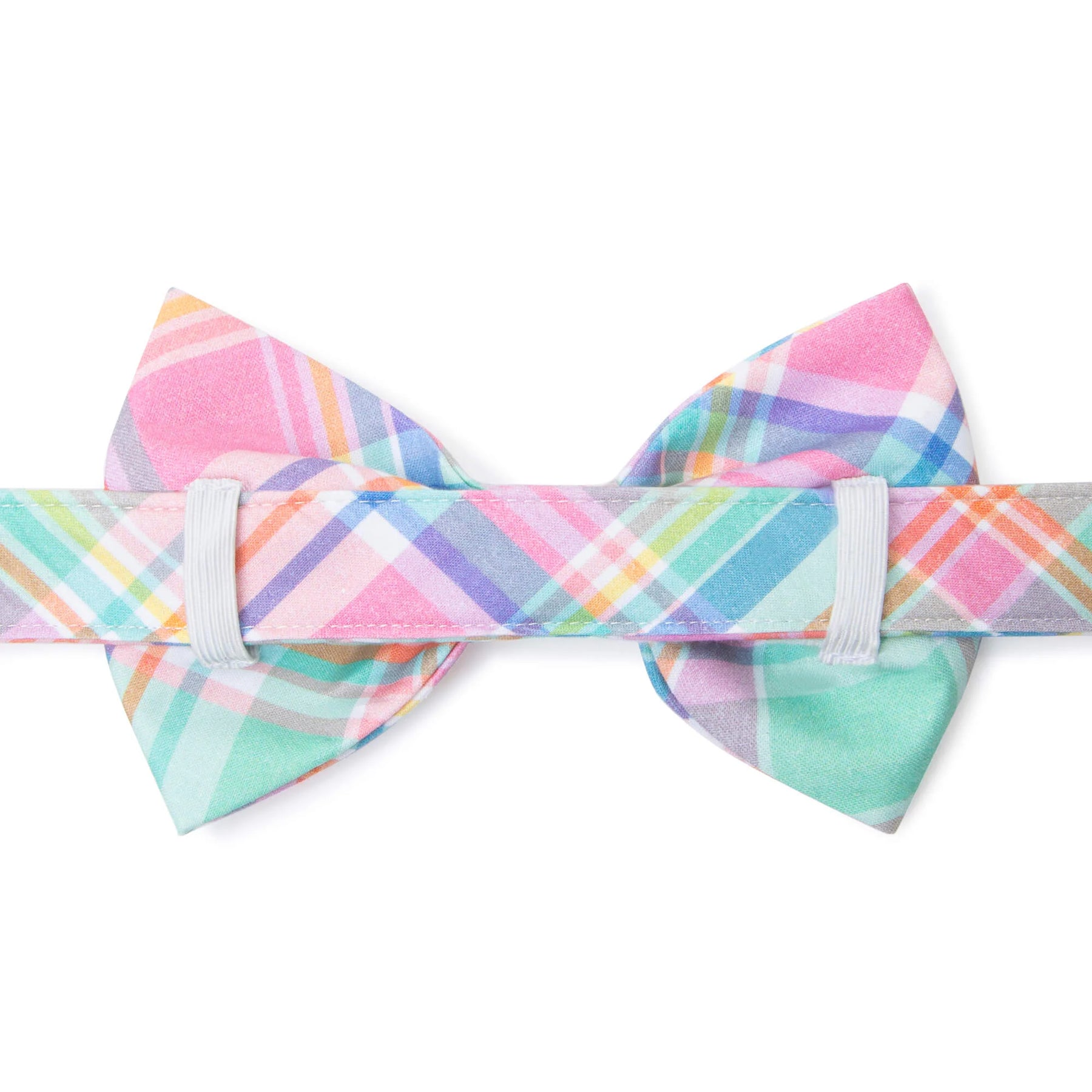 Dog Bow Tie Blooming Plaid