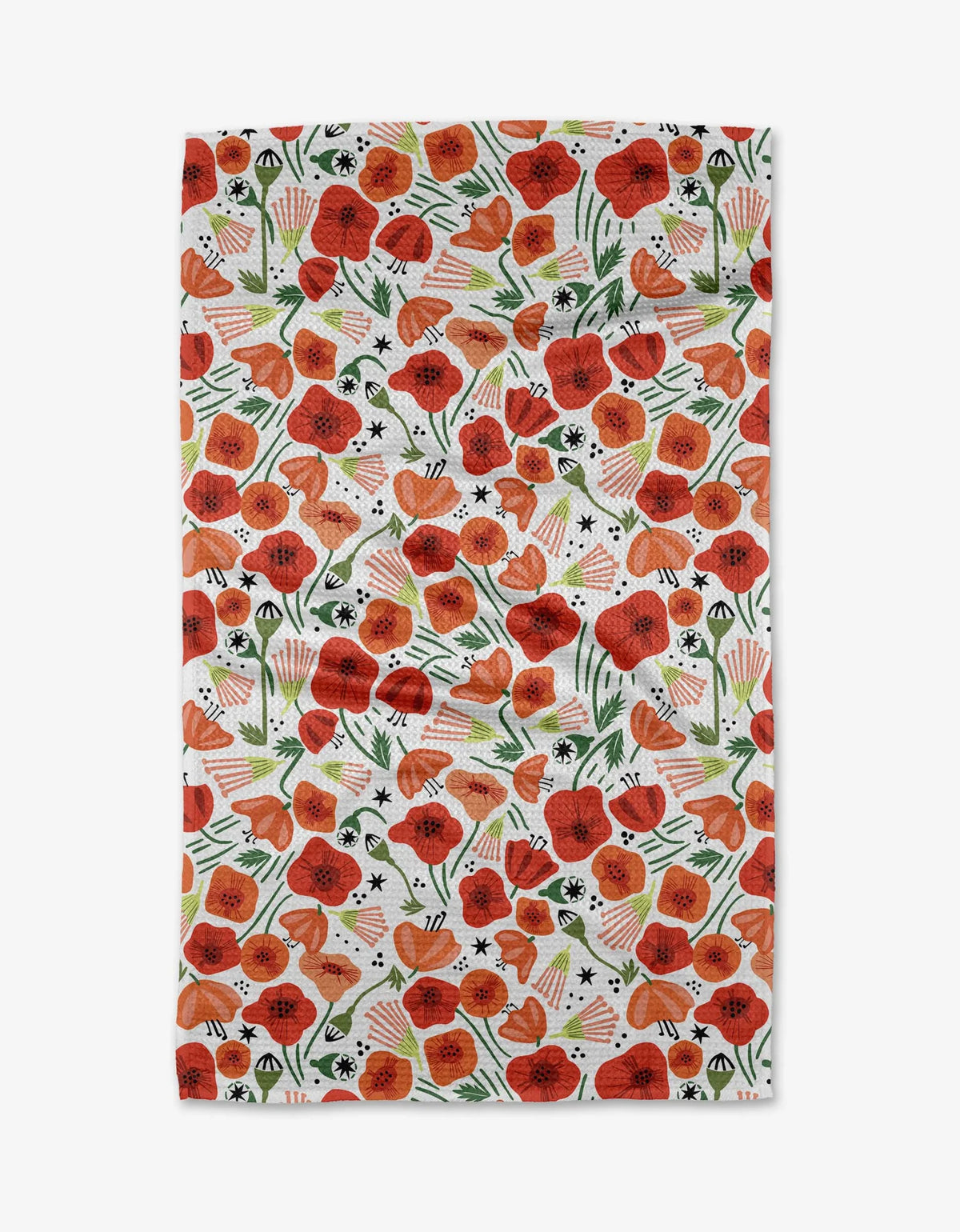 Geometry - Tea Towel Poppy Power