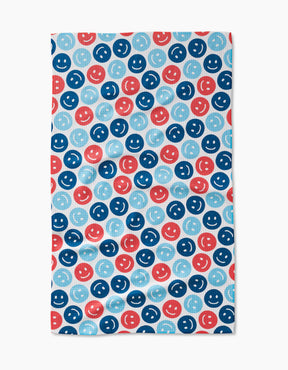 Geometry - Tea Towel Smiley Face July