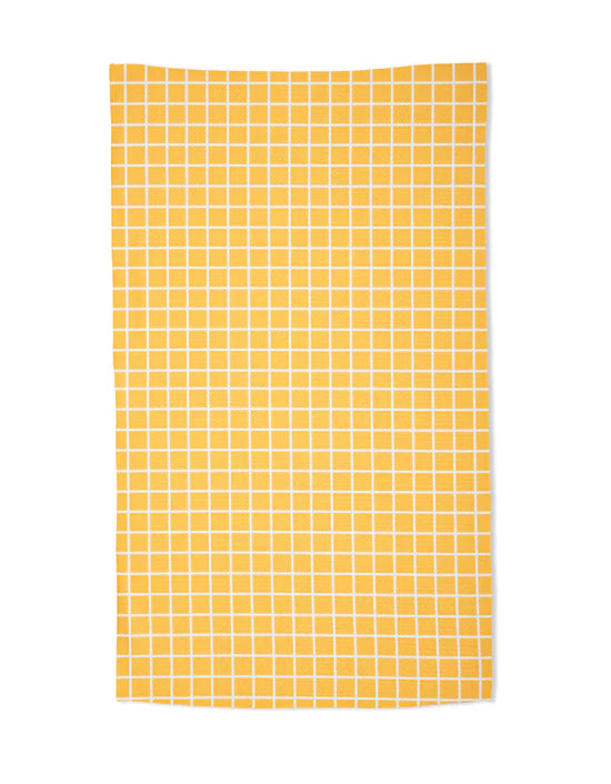 Geometry - Tea Towel Summer Grid Orange