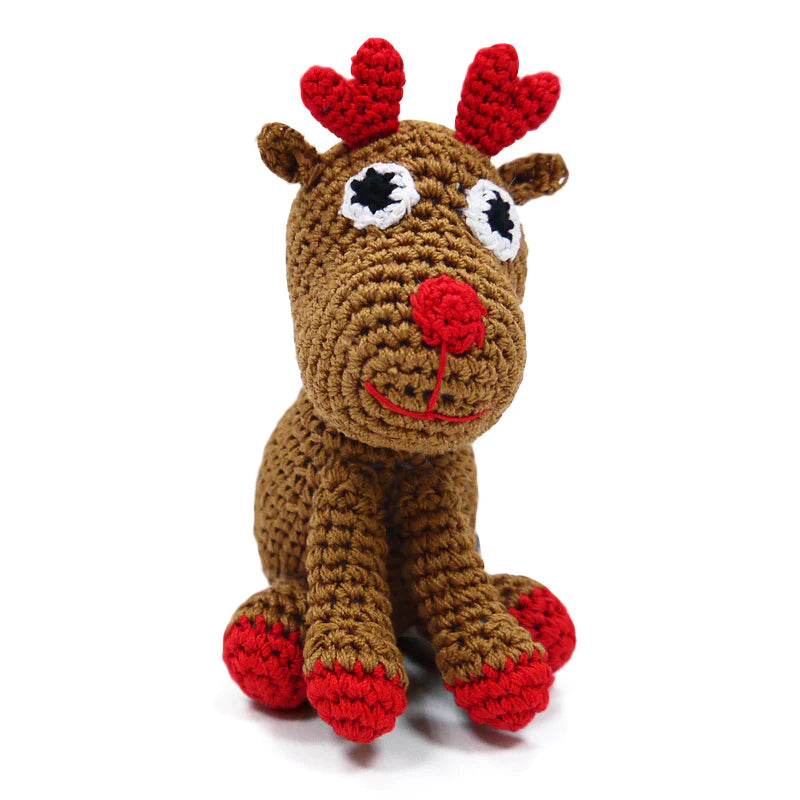 Dogo Pet -  Crochet Reindeer Toy