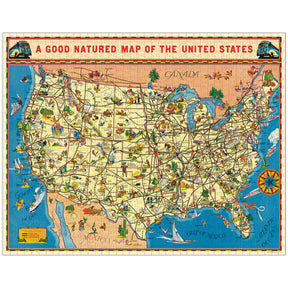 Cavallini & Co. - Puzzle Map of United States