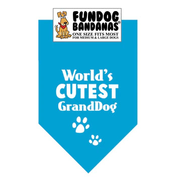 Dog Bandana World's Cutest Granddog