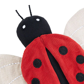 ZippyPaws - EcoZippy Corduroy Critter Ladybug Dog Toy