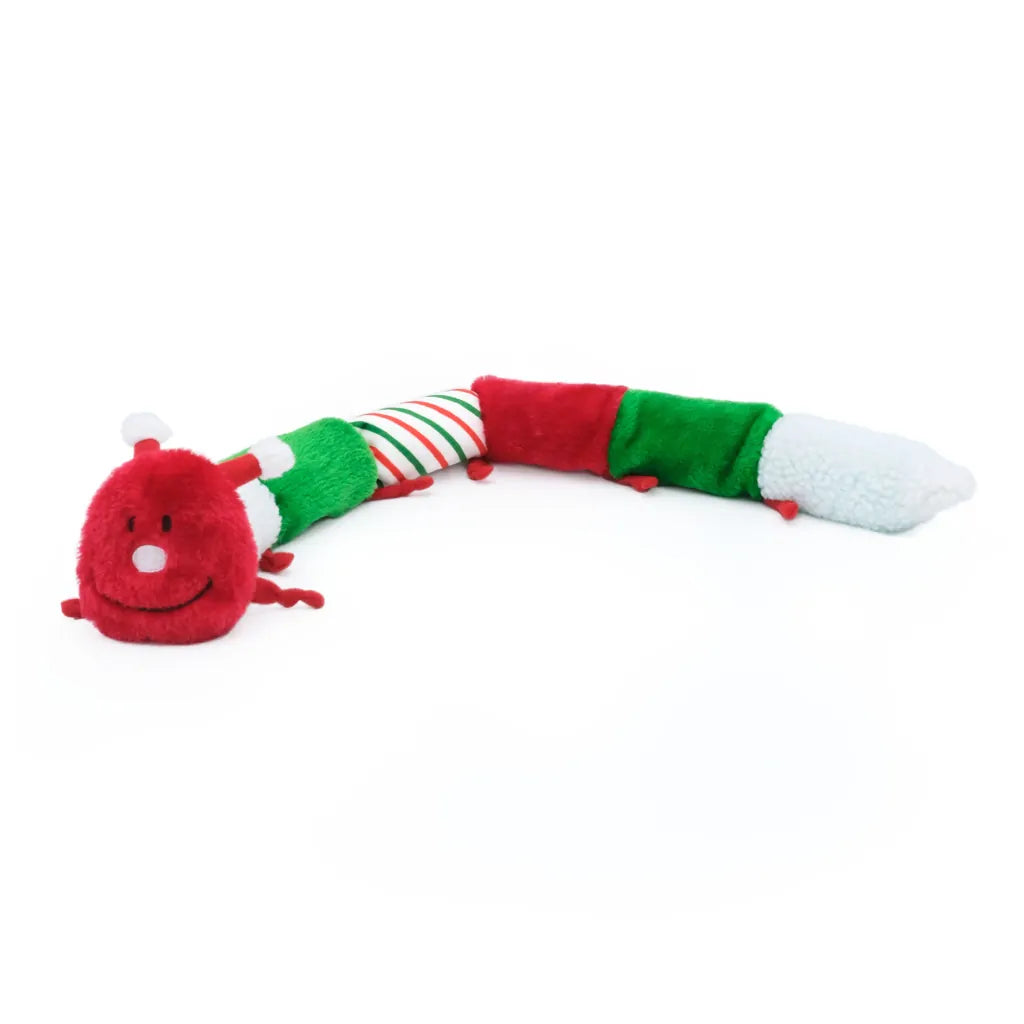 ZippyPaws - Christmas Caterpillar Dog Toy Deluxe