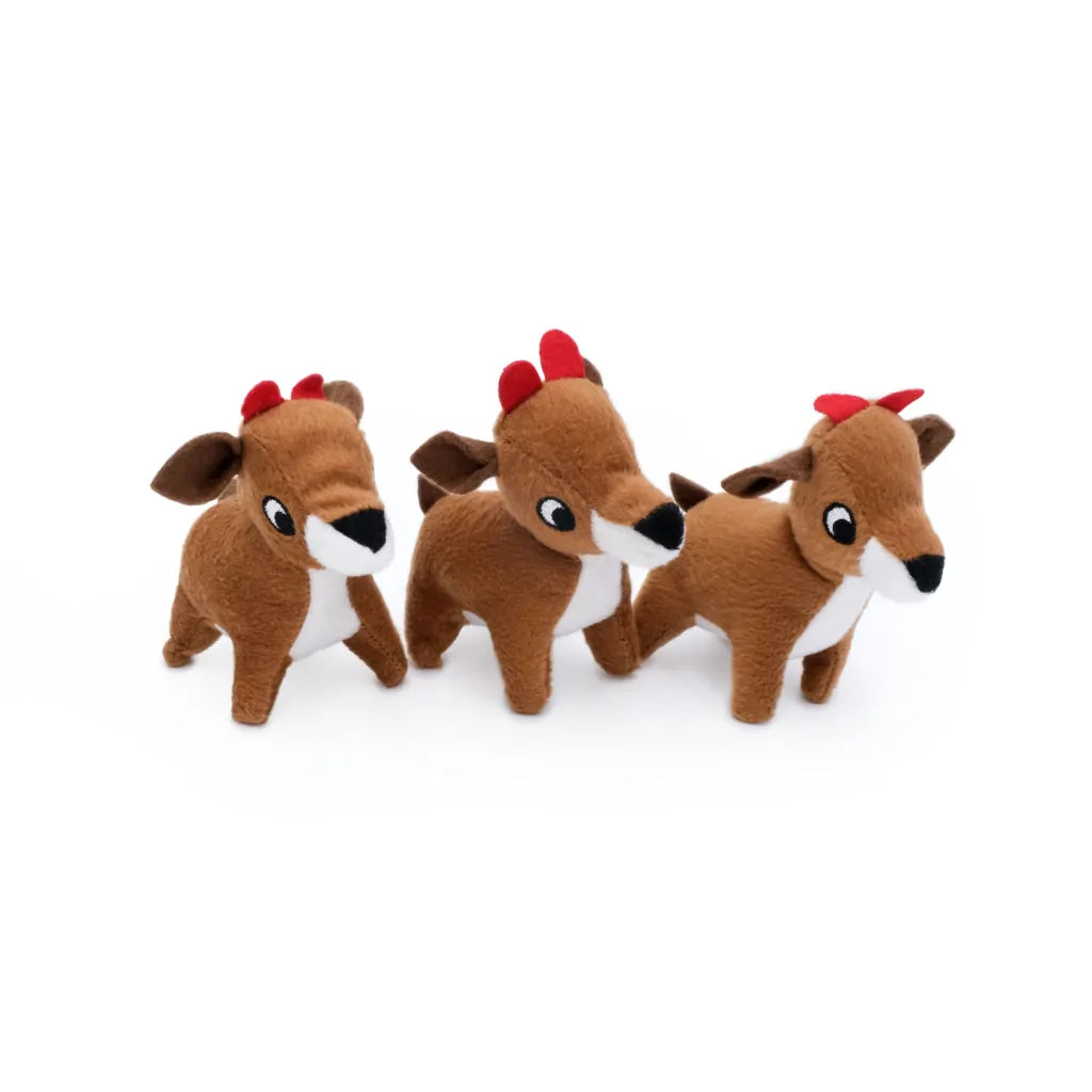 ZippyPaws - Holiday Zippy Burrow Reindeer Pen