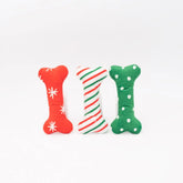 ZippyPaws - Holiday Patterned Bones Dog Toy