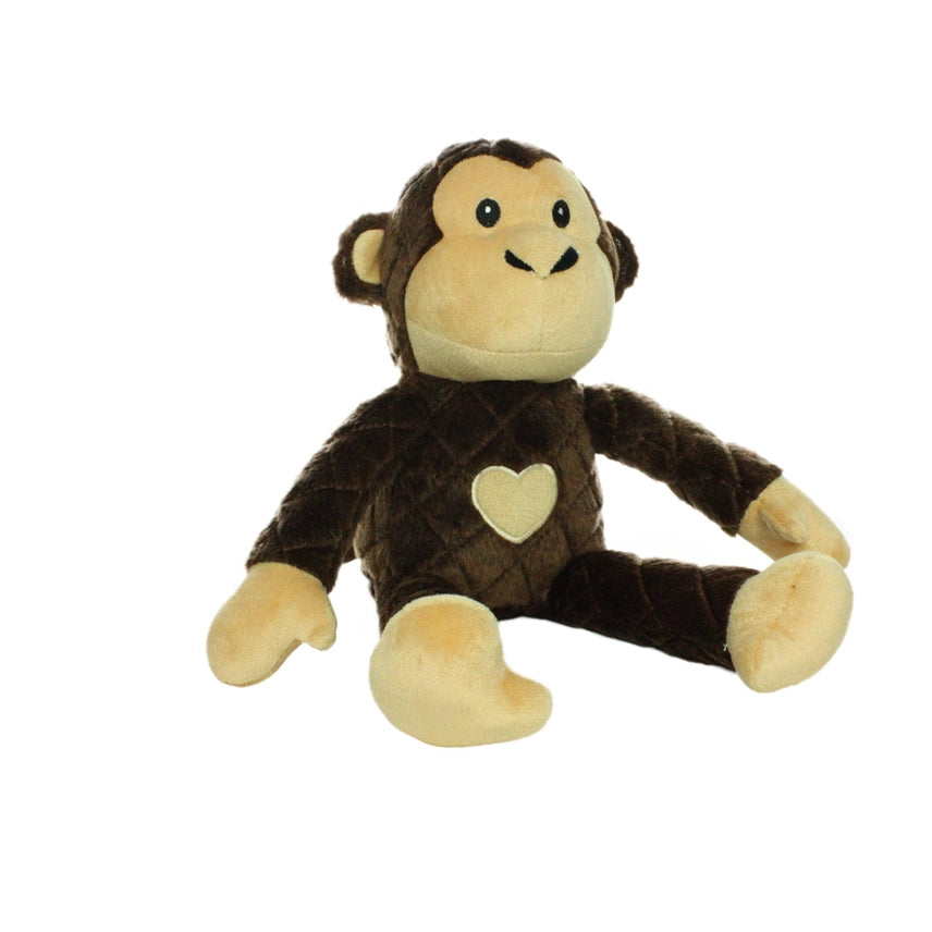 Mighty Safari Monkey Plush Squeaky Toy