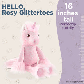 Bearington Collection - Rosy Glittertoes the Sock Monkey Unicorn