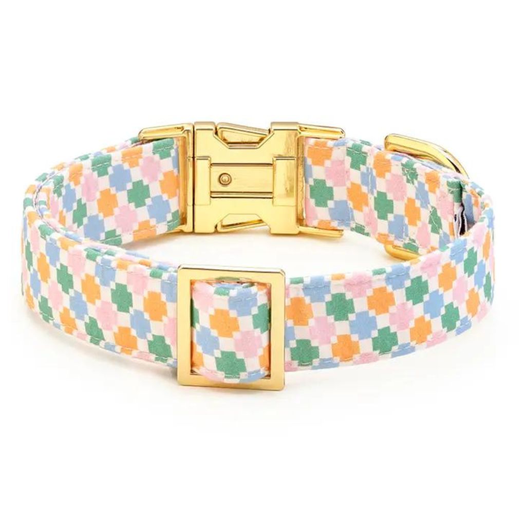 Patchwork Quilt Summer Dog Collar