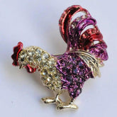 La Jungle des Gemmes Rooster Brooch