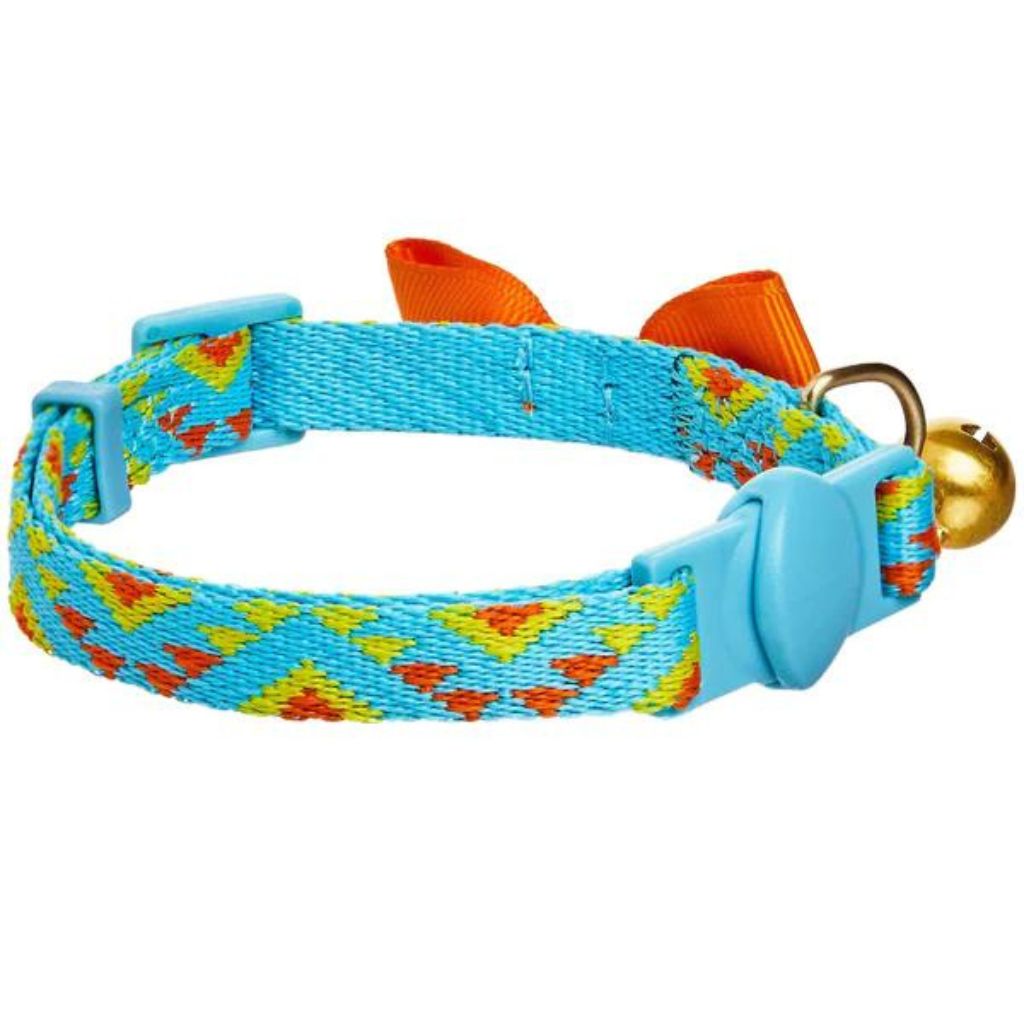 Southwestern Tribal Triangles Cat Collar