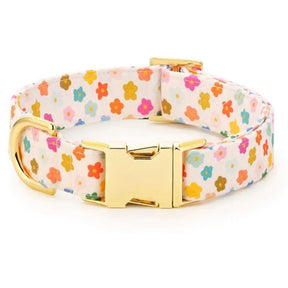 Rainbow Flower Dog Collar