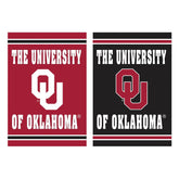 Flag University of Oklahoma Suede Embossed