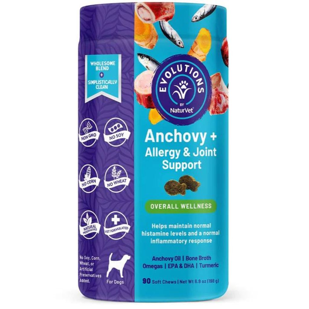 NaturVet Anchovy + Allergy & Joint Support Soft Chews