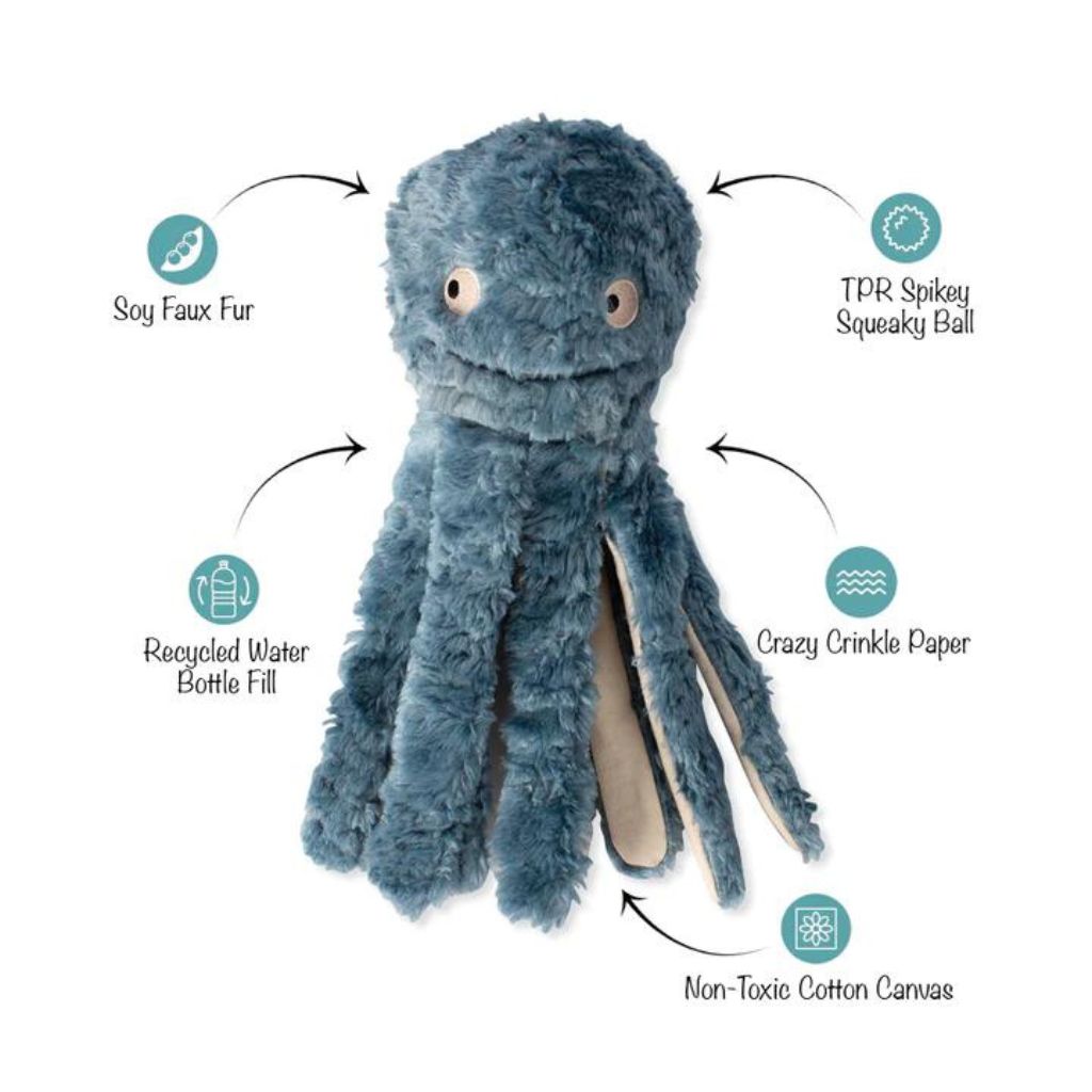 Petshop by Fringe Studio Octopus Long Time No Sea Dog Toy