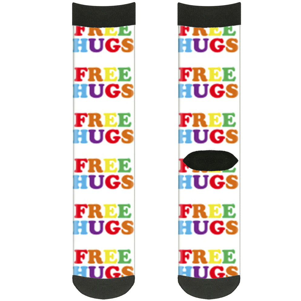 Buckle Down - Free Hugs Crew Socks