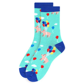 Selini New York - Women's Pigs with Balloons Socks